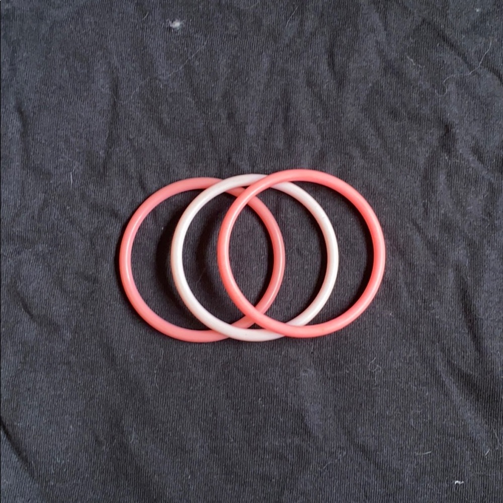 Simple Pink Bangle Bracelets